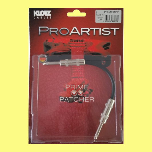 Klotz PROA-PP Pro Artist Unbalanced Patch Cable  - 0.15m