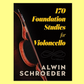 Alwin Schroeder - 170 Foundation Studies For Cello Volume 1 Book