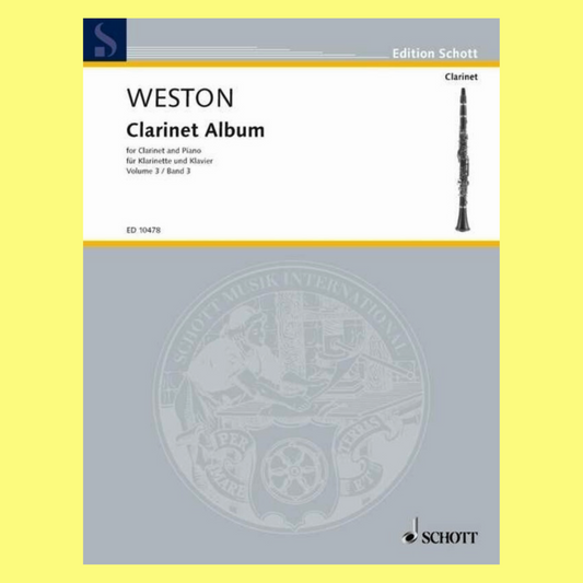Pamela Weston - Bb Clarinet Album Volume 3 Book
