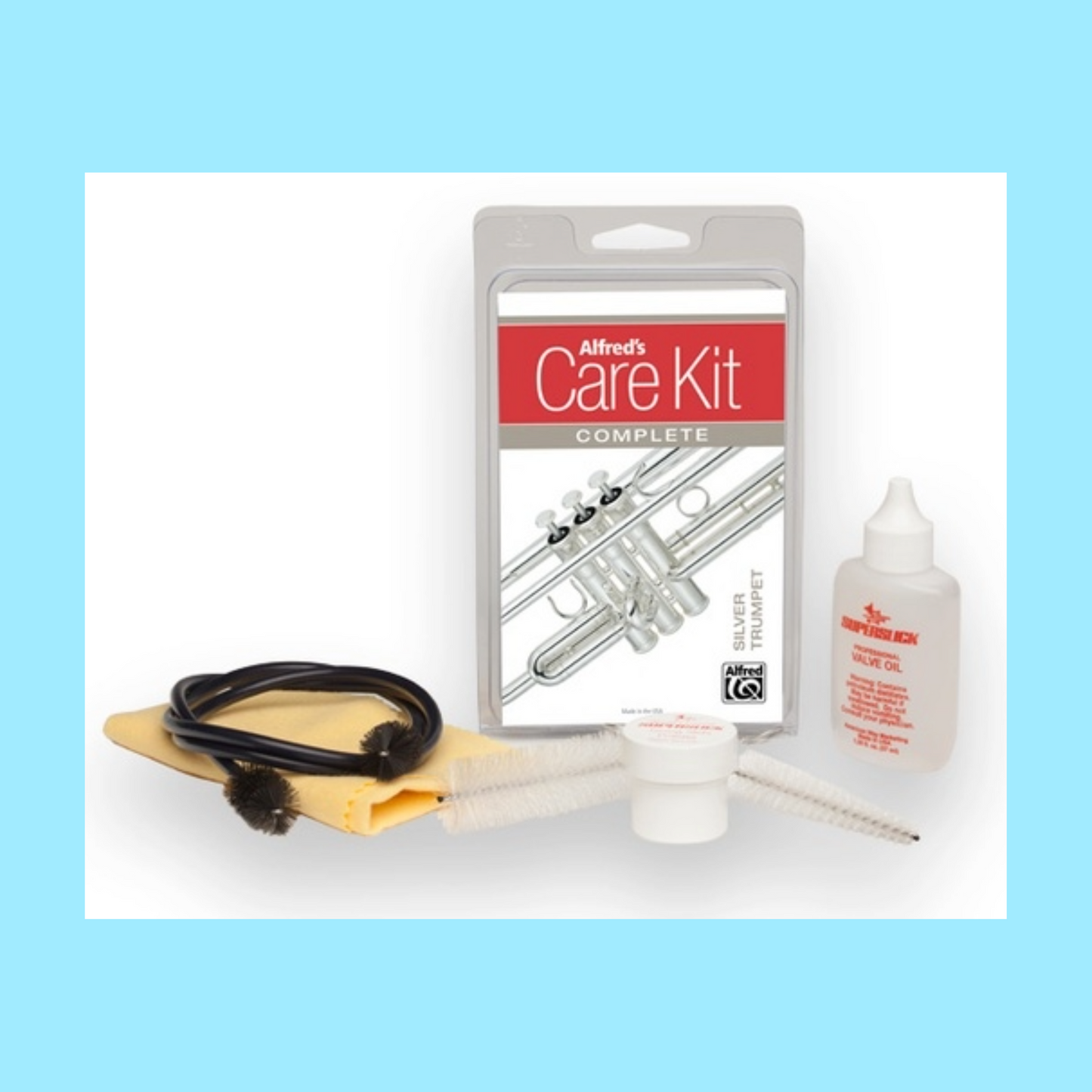 Alfreds Complete Silver Trumpet Care Kit
