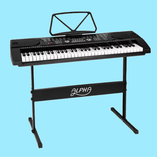 Alpha 61 Keys Electronic Piano Keyboard & Stand