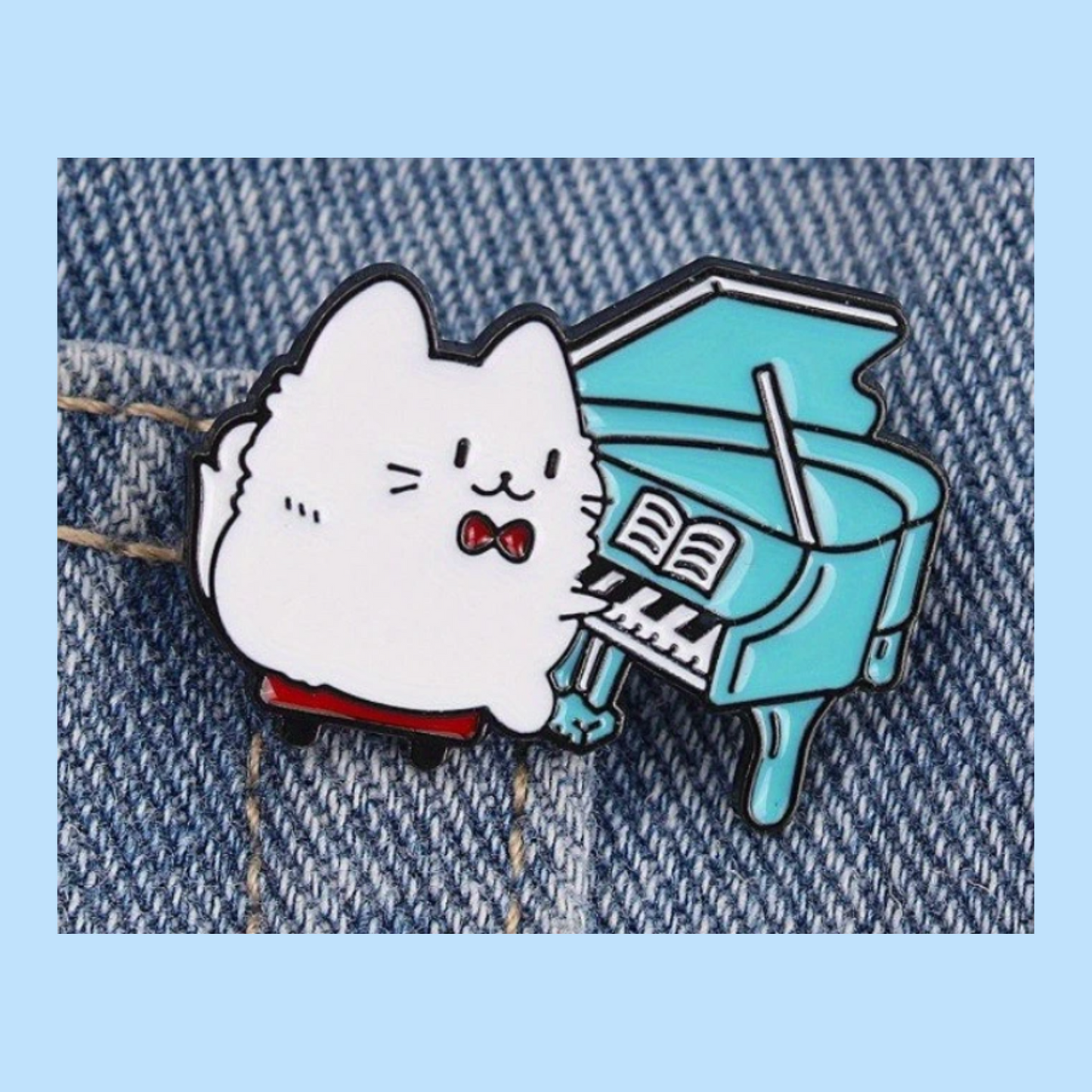 Maestro Music Kitty Piano Pin