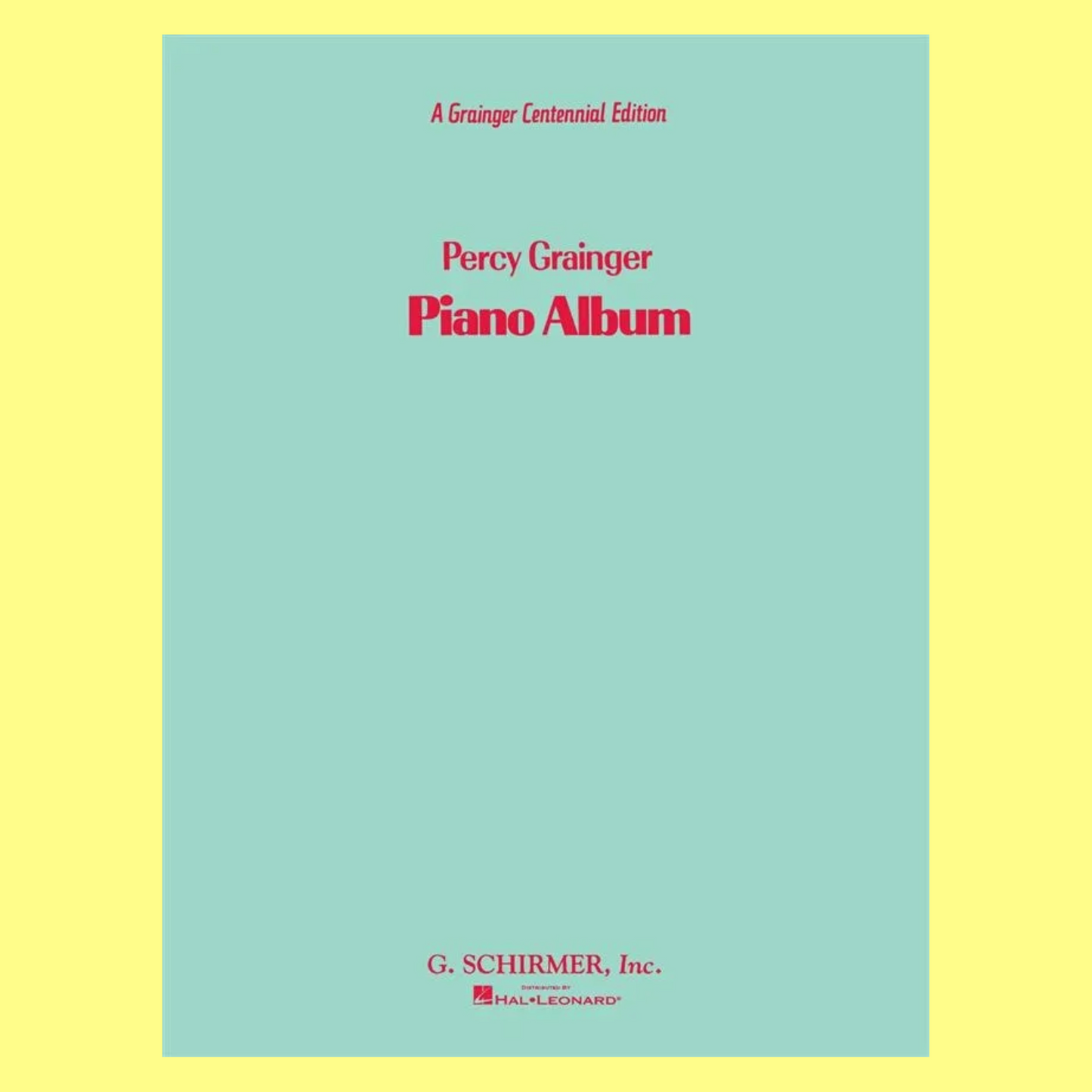A Percy Grainger Piano Album Book