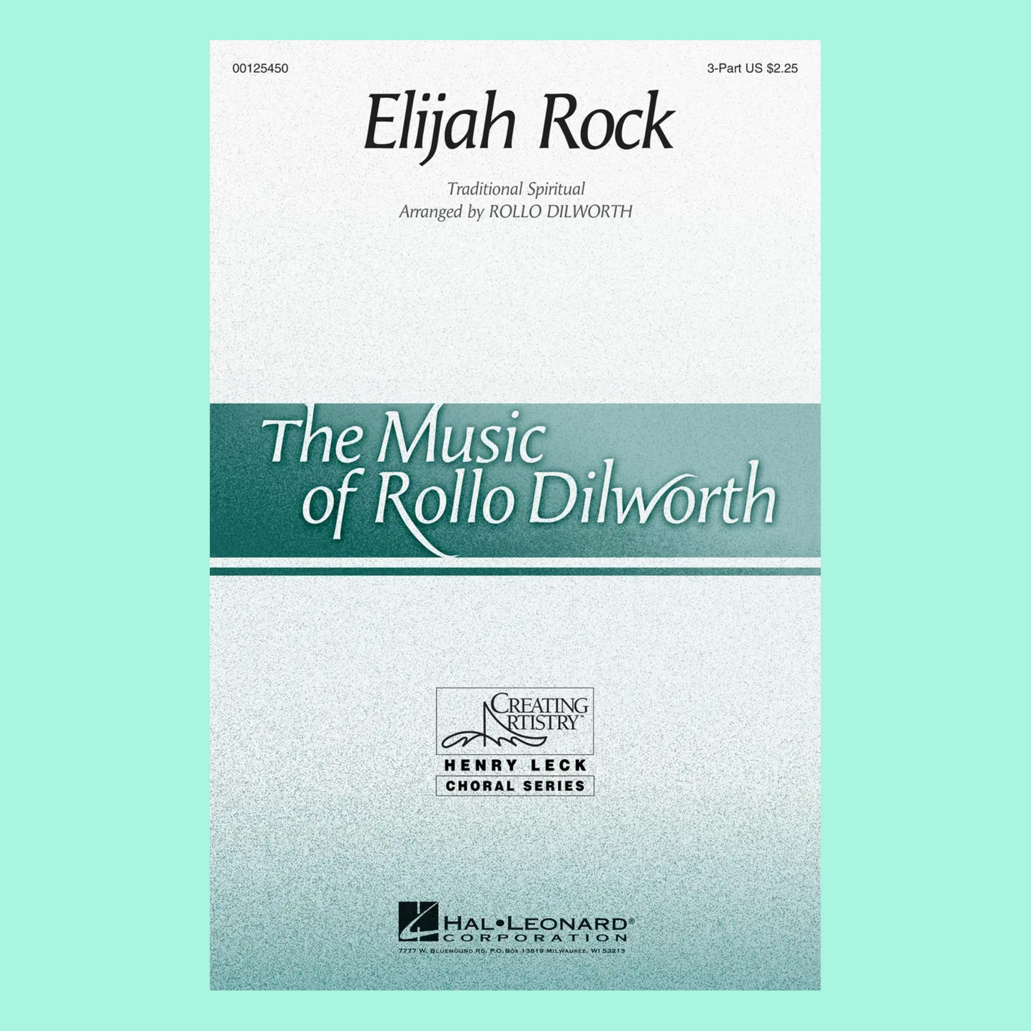 Elijah Rock - 3 Part Treble Vocal Sheet Music