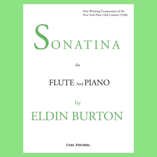 Eldin Burton - Sonatina For Flute with Piano Book