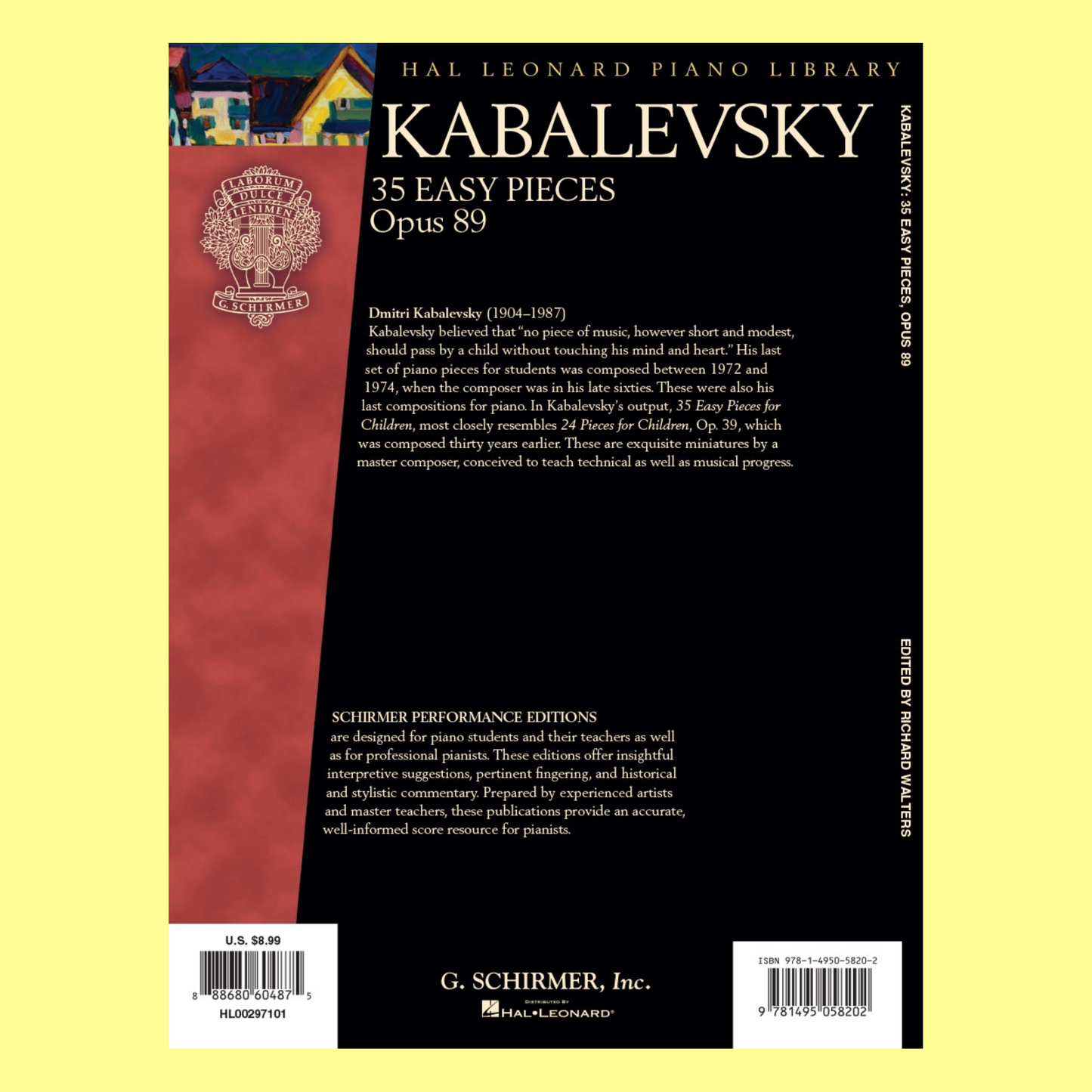 Kabalevsky - 35 Easy Pieces, Op. 89 for Piano Book