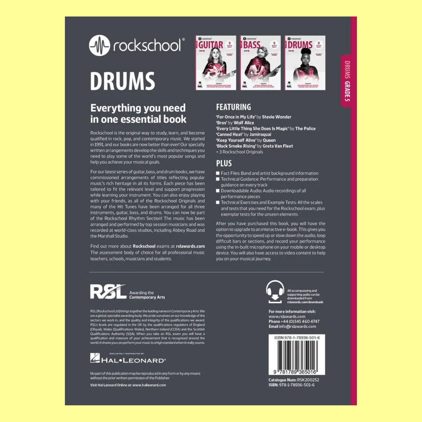 Rockschool Drums Grade 5 (2024+) New Edition