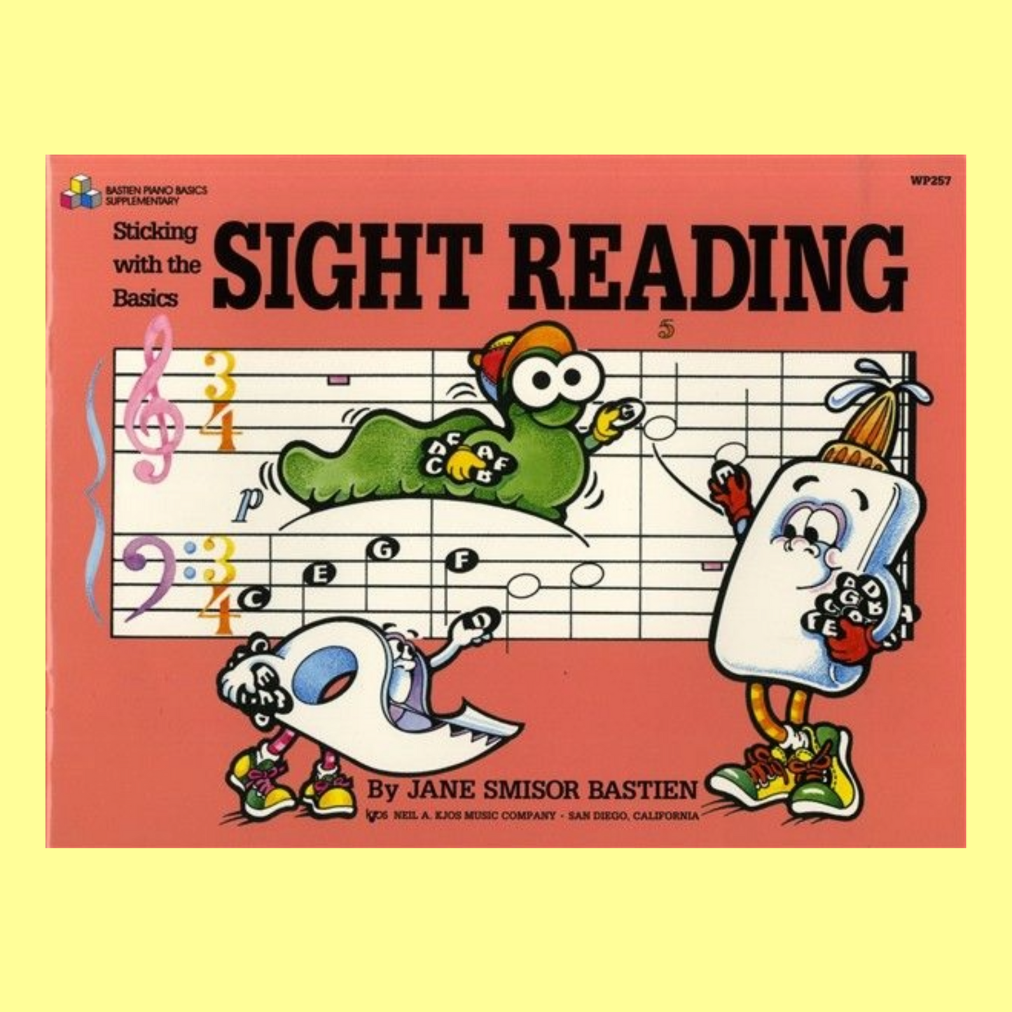 Bastien - Sticking With The Basics: Sight Reading Sticker Book