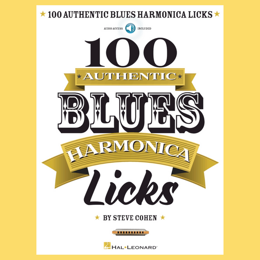 100 Authentic Blues Harmonica Licks Book/Ola