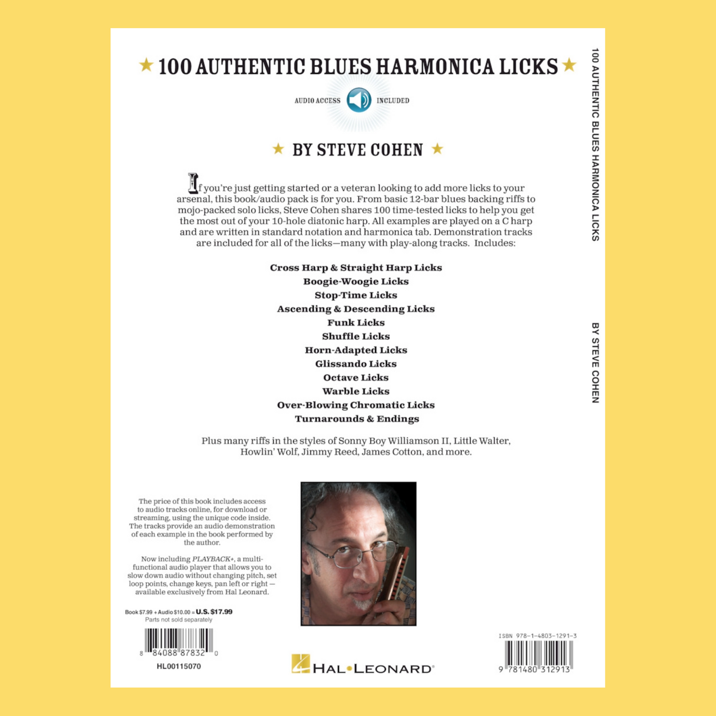 100 Authentic Blues Harmonica Licks Book/Ola
