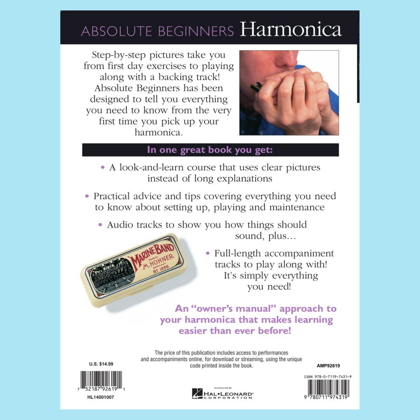 Absolute Beginners Harmonica Book/Ola
