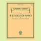 18 Etudes For Piano Book - A Collection of Popular Etudes for Piano