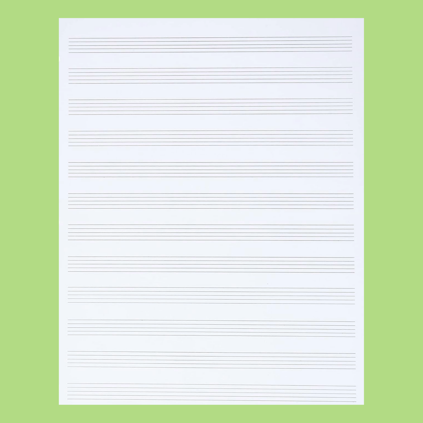 Alfreds Music Recycled Manuscript Book - 12 Stave - 64 Pages