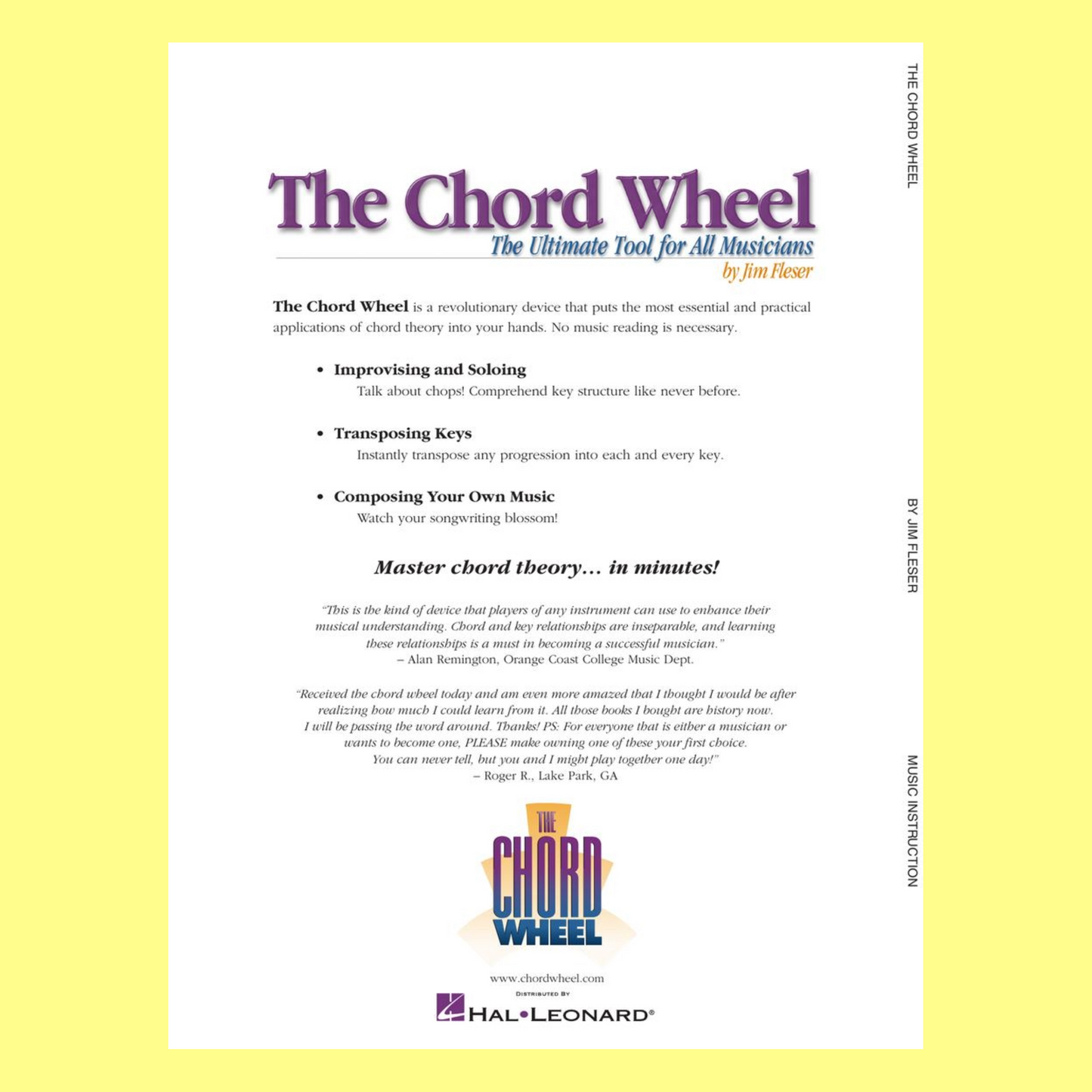 The Chord Wheel Book - The Ultimate Tool for All Musicians