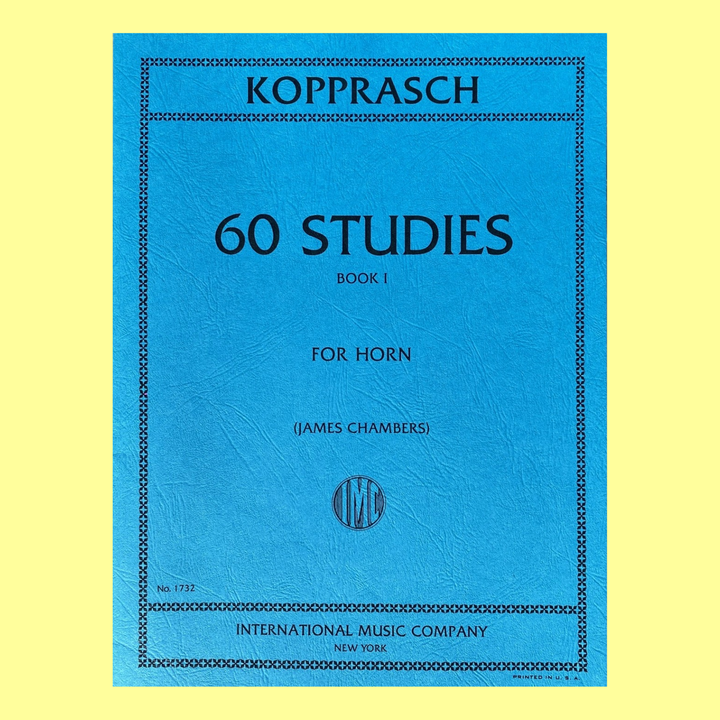 Kopprasch - 60 Studies Book 1 (Nos 1-34) French Horn Book