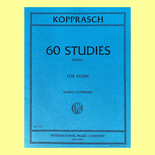 Kopprasch - 60 Studies Book 1 (Nos 1-34) French Horn Book