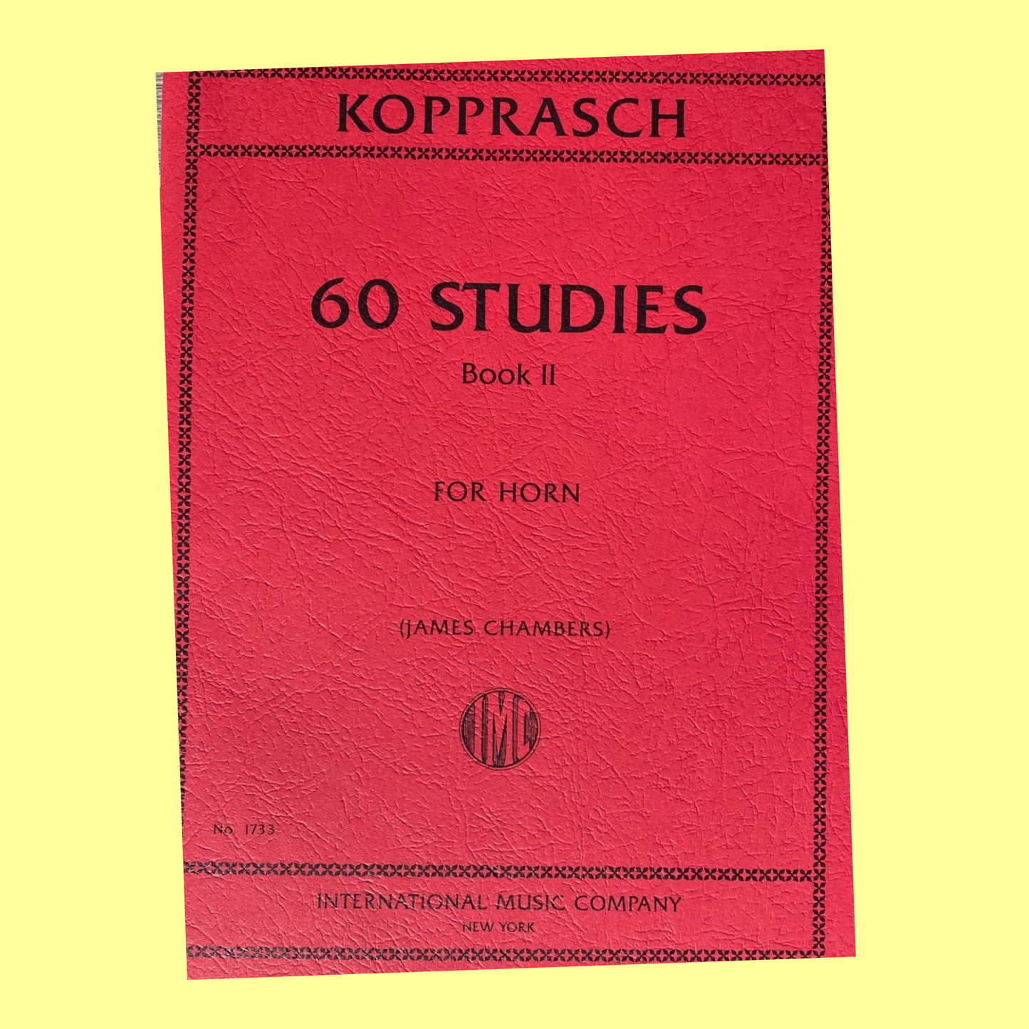 Kopprasch - 60 Studies Book 2 (Nos 35-60) French Horn Book