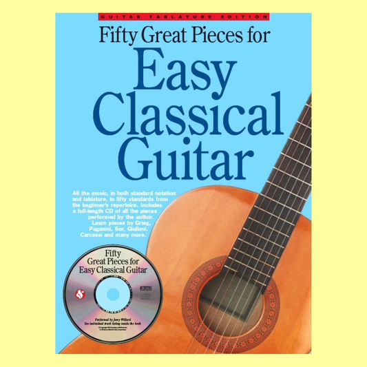 Fifty Great Pieces For Easy Classical Guitar Book
