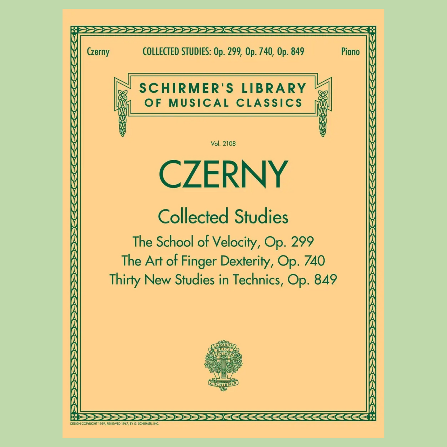 Czerny - Collected Studies Op 299 Op 740 Op 849 Piano Book