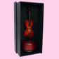 Wooden Music Box with Miniature Violin – Plays "Eine Kleine Nachtmusik"