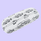 White Sheet Music Glasses Case & Matching Microfibre Cloth