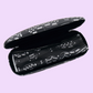 Black Sheet Music Glasses Case & Matching Microfibre Cloth