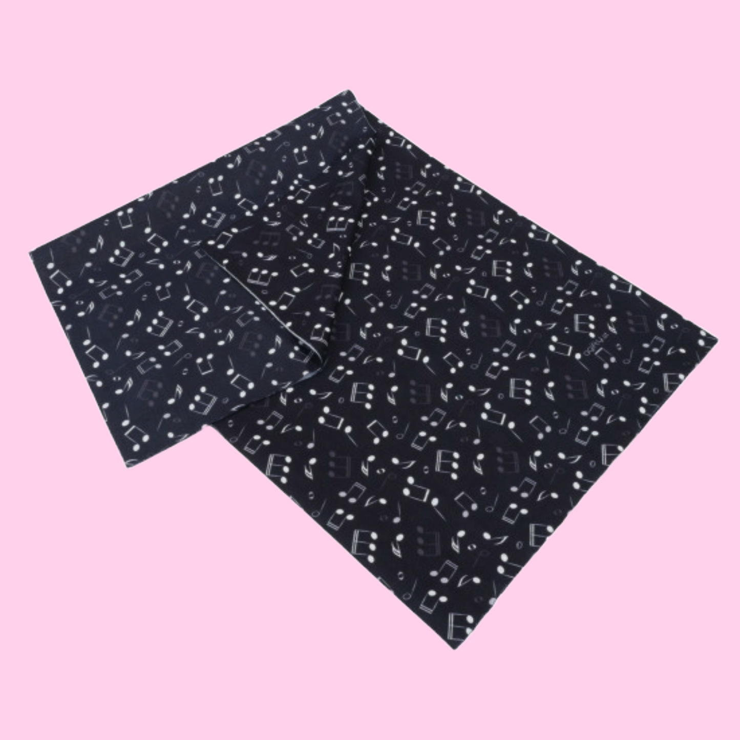 Loop Scarf White with Black Music Notes