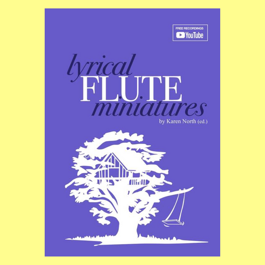 Karen North - Lyrical Flute Miniatures For Flute with Piano Book (40 Pieces)