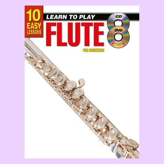 10 Easy Lessons Learn To Play Flute Book/Olm