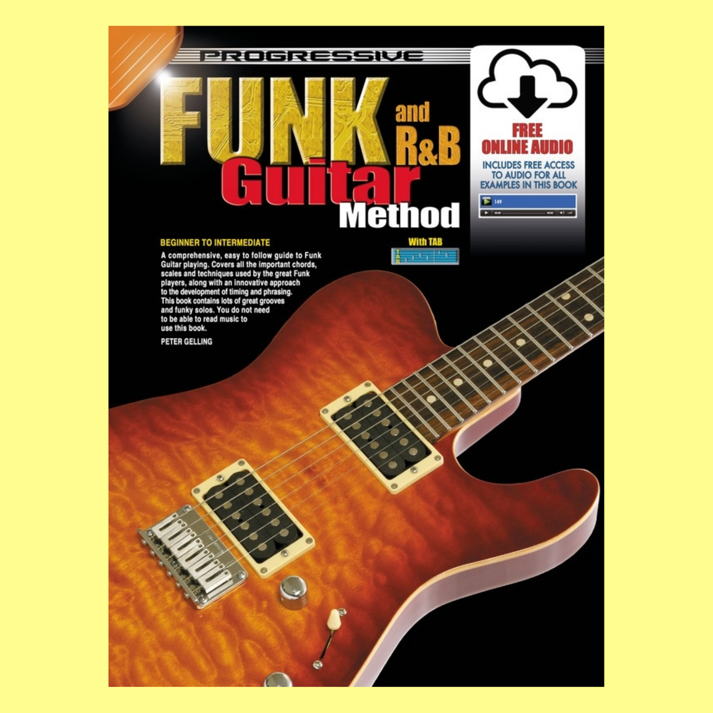 Progressive Funk And R&B Guitar Method Book and Online Audio