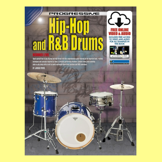 Progressive Hip Hop And R&B Drums Book, Audio and Video
