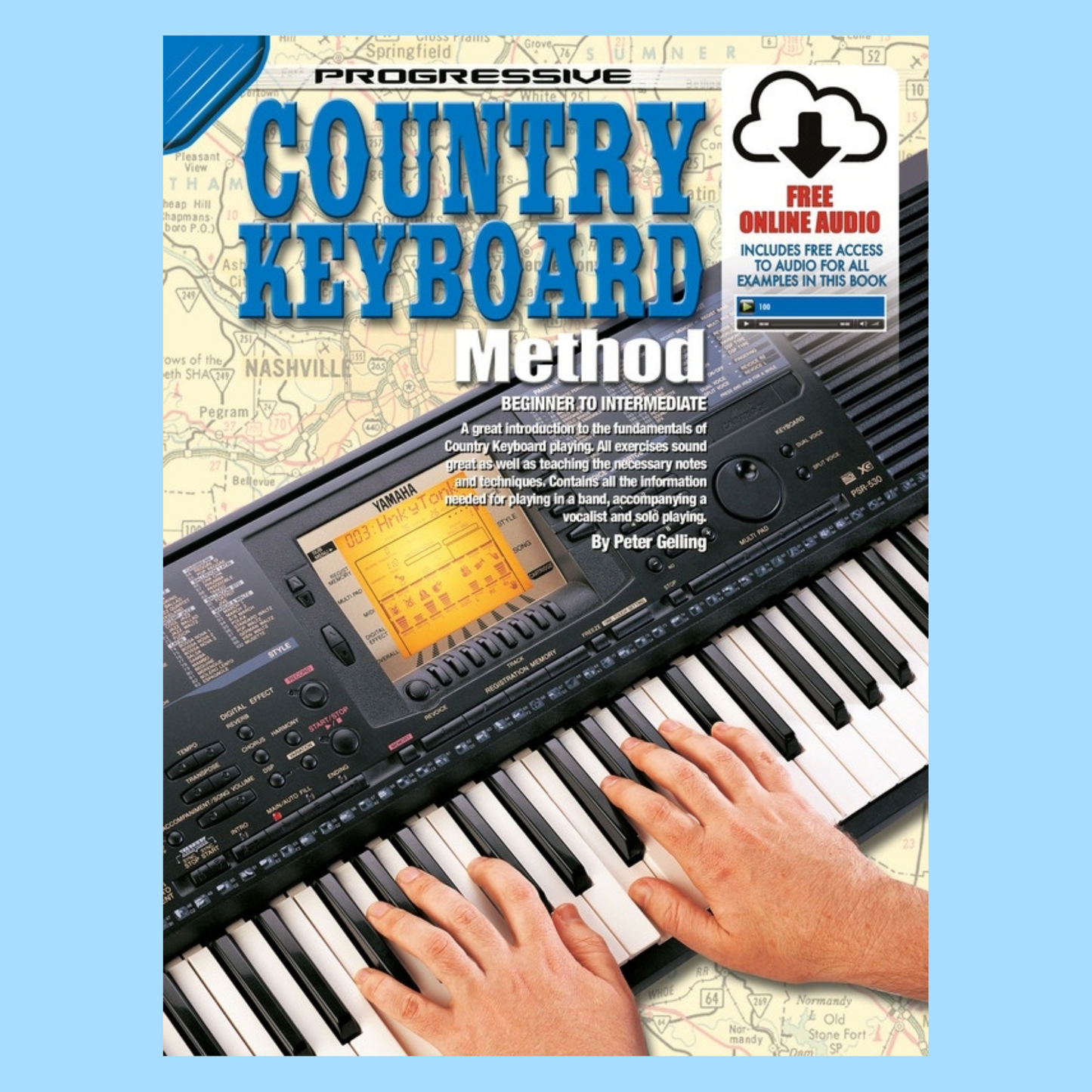 Progressive Country Keyboard Method Book and Online Audio