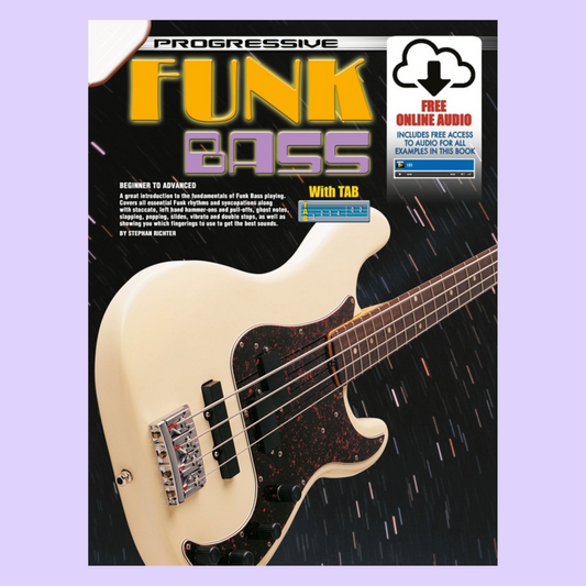 Progressive Funk Bass Book and Online Audio