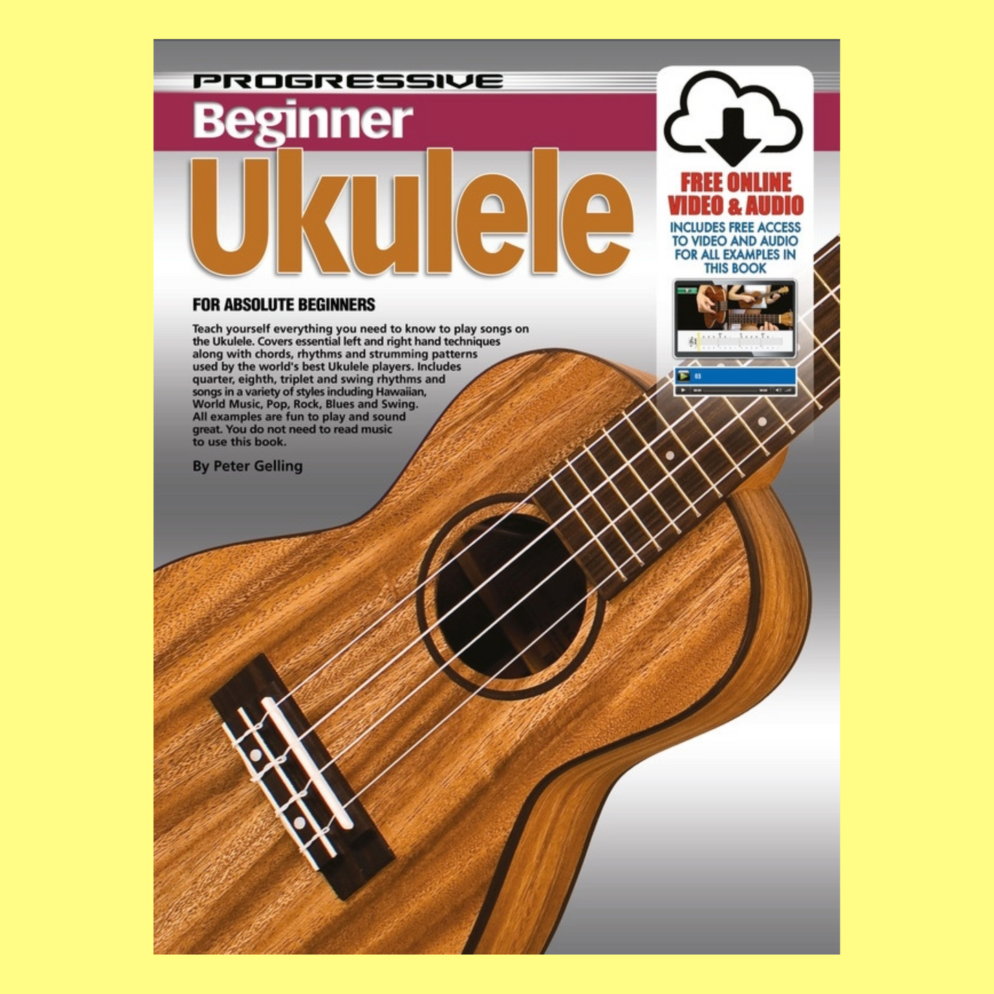 Progressive Beginner Ukulele Book and Online Audio