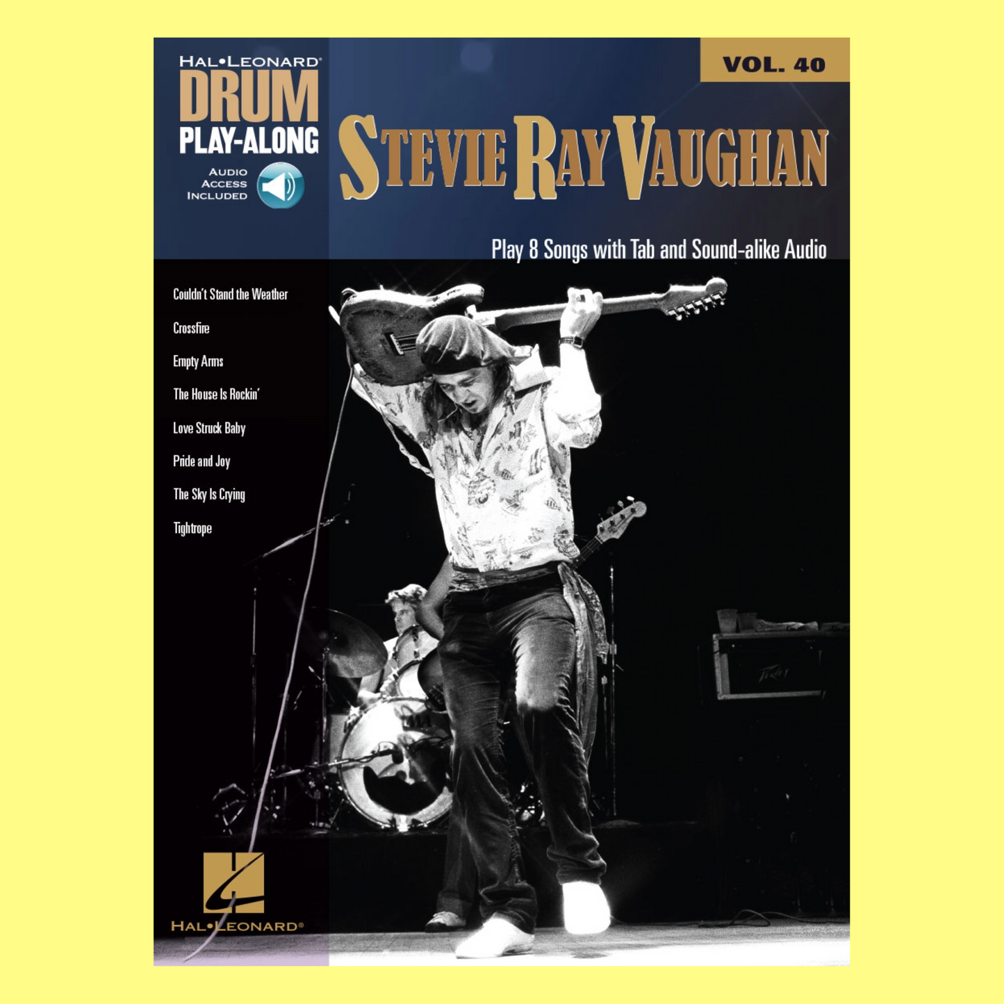 Stevie Ray Vaughan - Drum Play Along Volume 40 Book/Ola