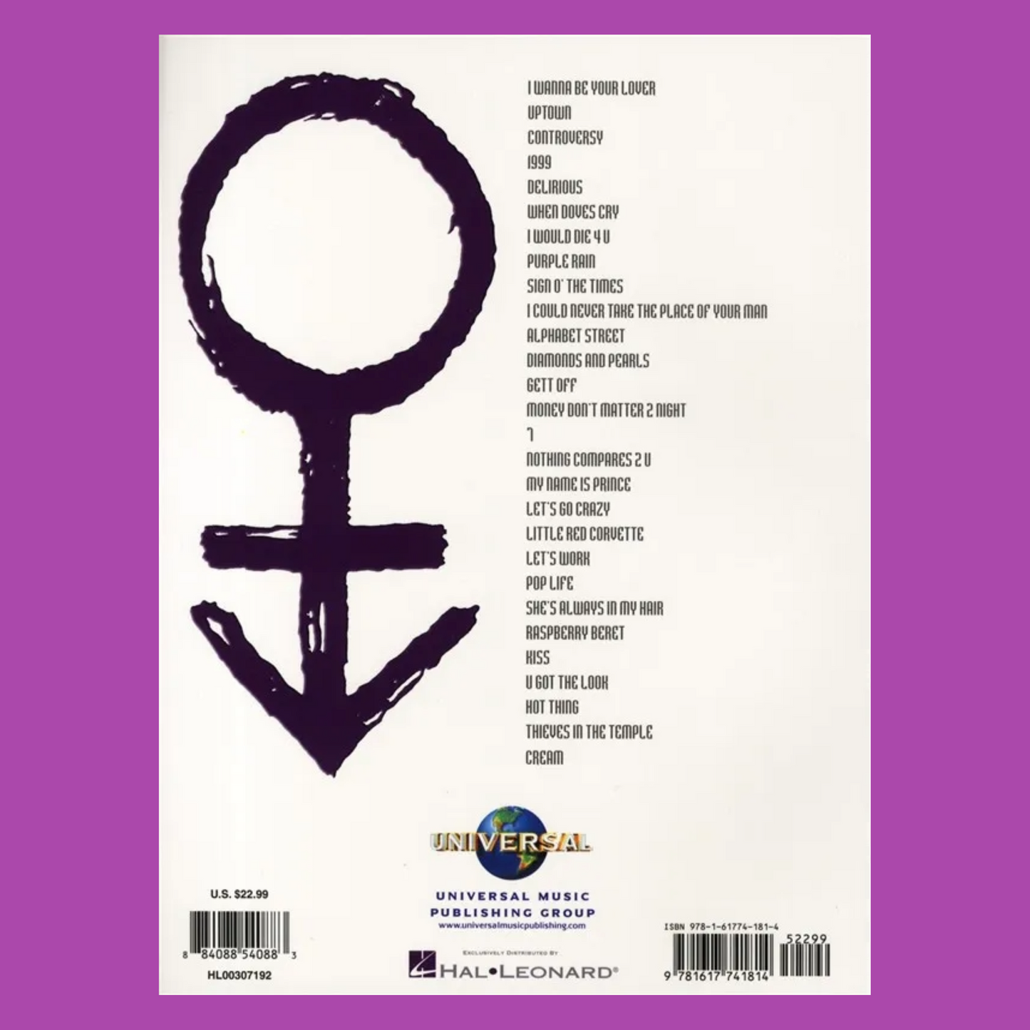 Prince - The Ultimate Piano/Vocal/Guitar Songbook (28 Songs)