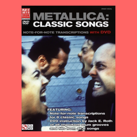 Metallica - Classic Songs For Drum Book/Dvd