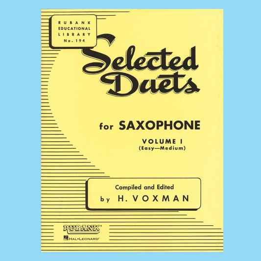 Selected Duets - Saxophone Volume 1 Book (Easy/Medium)