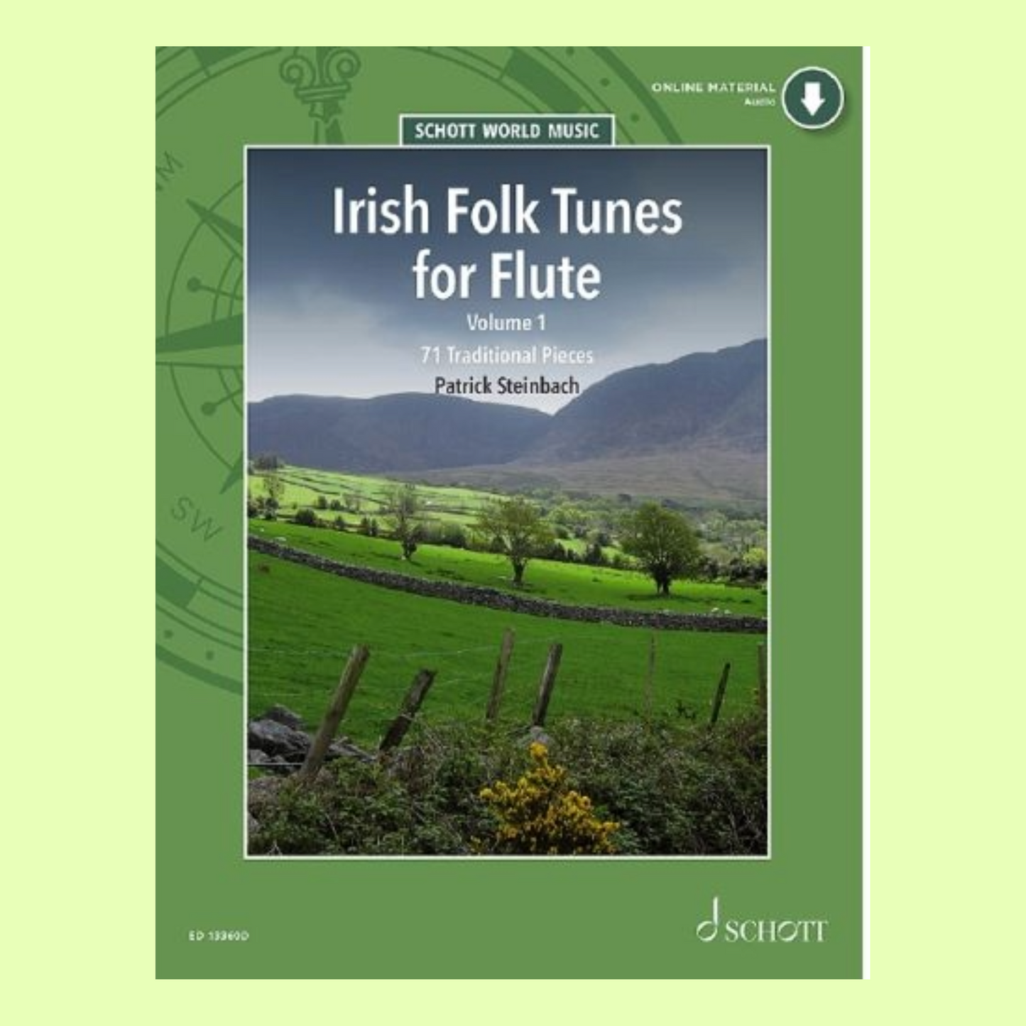 Irish Folk Tunes For Flute, Recorder & Tin Whistle - Volume 1 Book/Audio (71 Songs)