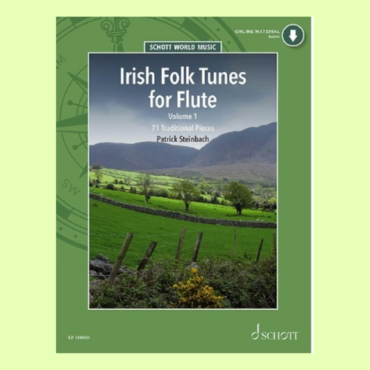 Irish Folk Tunes For Flute, Recorder & Tin Whistle - Volume 1 Book/Audio (71 Songs)