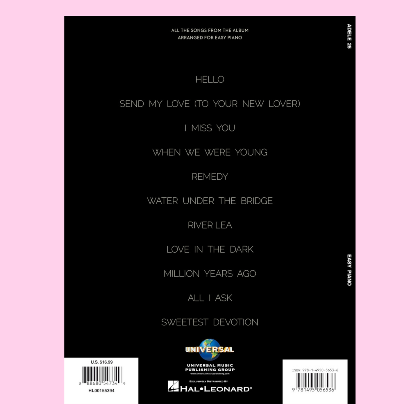 Adele - 25 Easy Piano Songbook