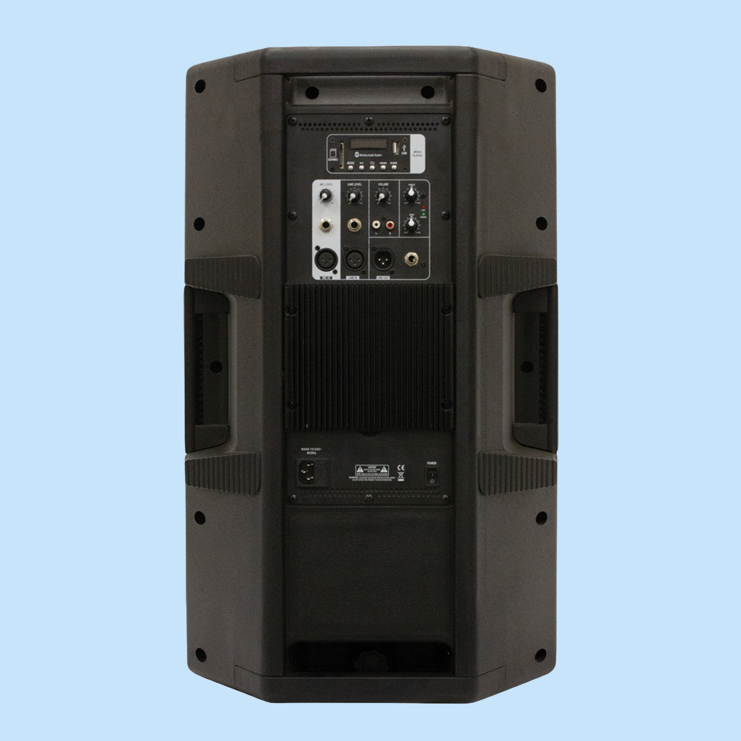 Italian Stage 15" Bi-Active Two Way Speaker with Media Player