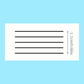 5 Stave Ink Roller Stamp (6.5cm) - Black