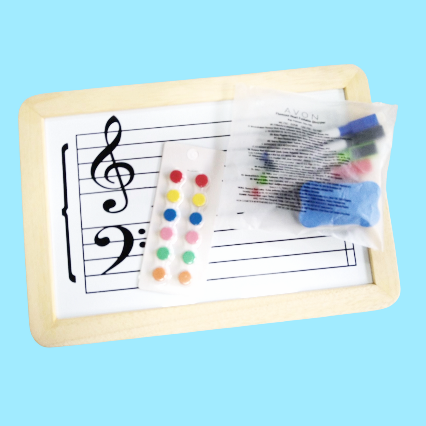 Double Sided Music Stave Magnetic Noteboard Set - Sniper Pitch