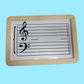 Double Sided Music Stave Magnetic Noteboard Set - Sniper Pitch