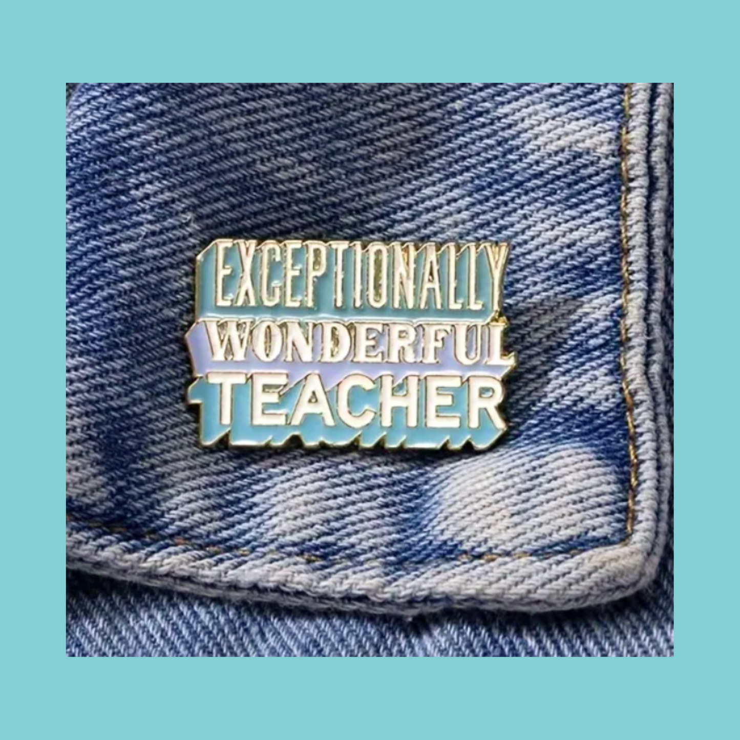 Exceptionally Wonderful Teacher - Enamel Pin