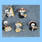 Mariachi Skeleton Band - Enamel Pin Set (5 pins)