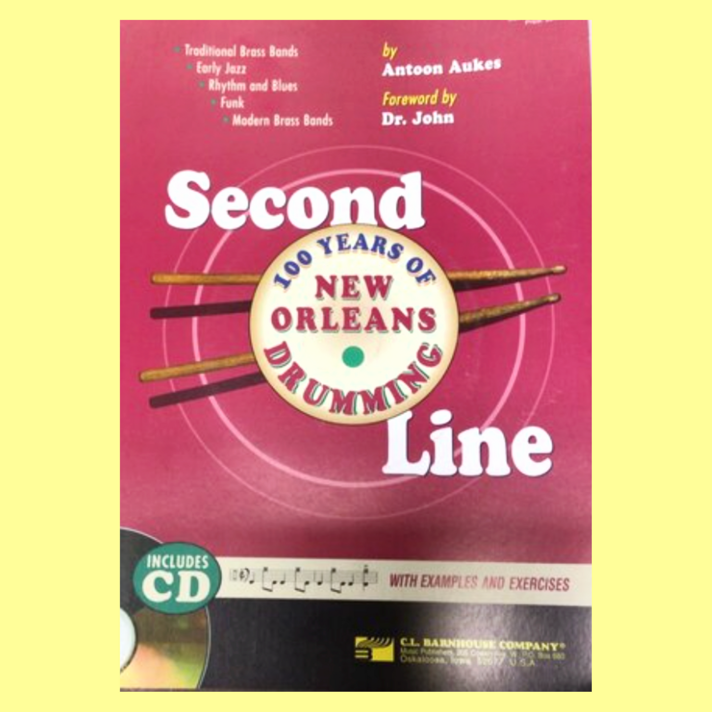 Second Line - 100 Years Of New Orleans Drumming Book/Cd