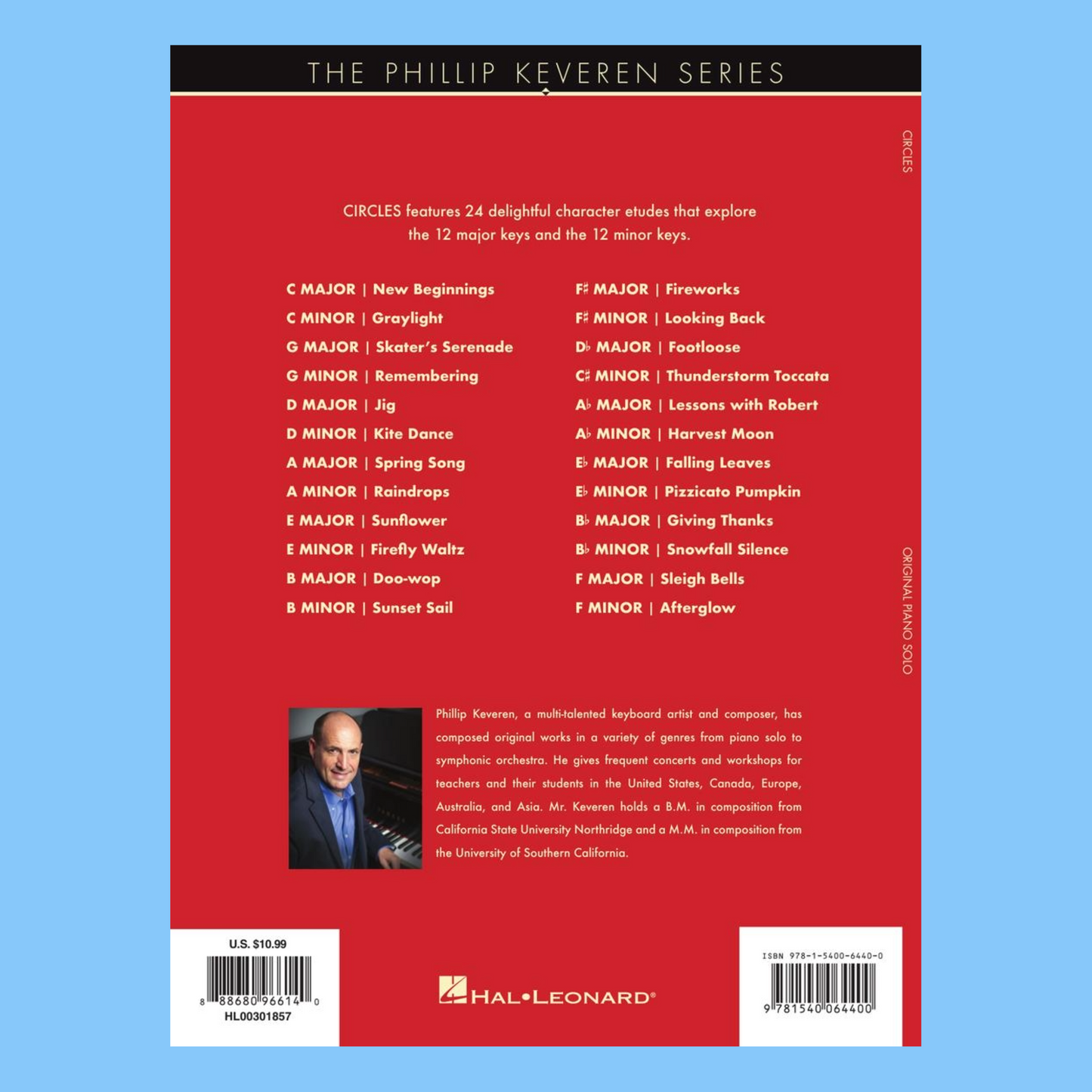 Keveren - Circles Character Etudes In 24 Keys Piano Book