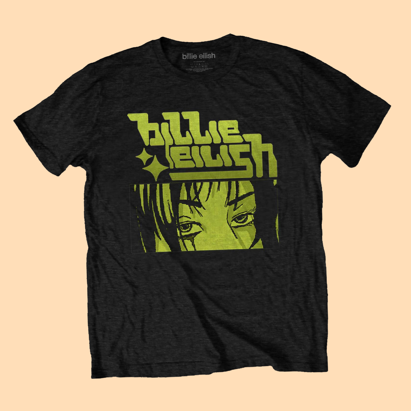 Billie Eilish Anime Logo T-Shirt (Small - XXL) - 100% Cotton